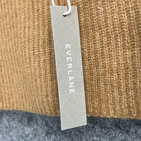 Everlane Crop Top Womens M Camel Tan Wool Yak Tank Square Neck Cozy Stretch NEW - Picture 9 of 11